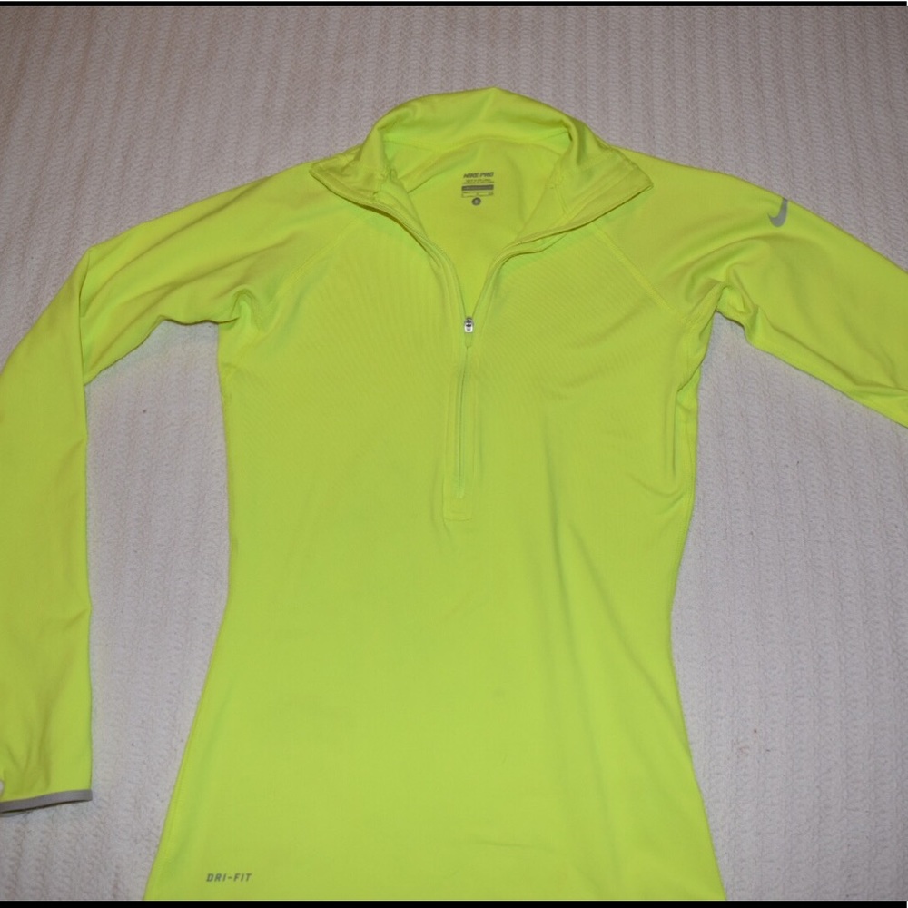 Nike Pro Neon Zip-Up